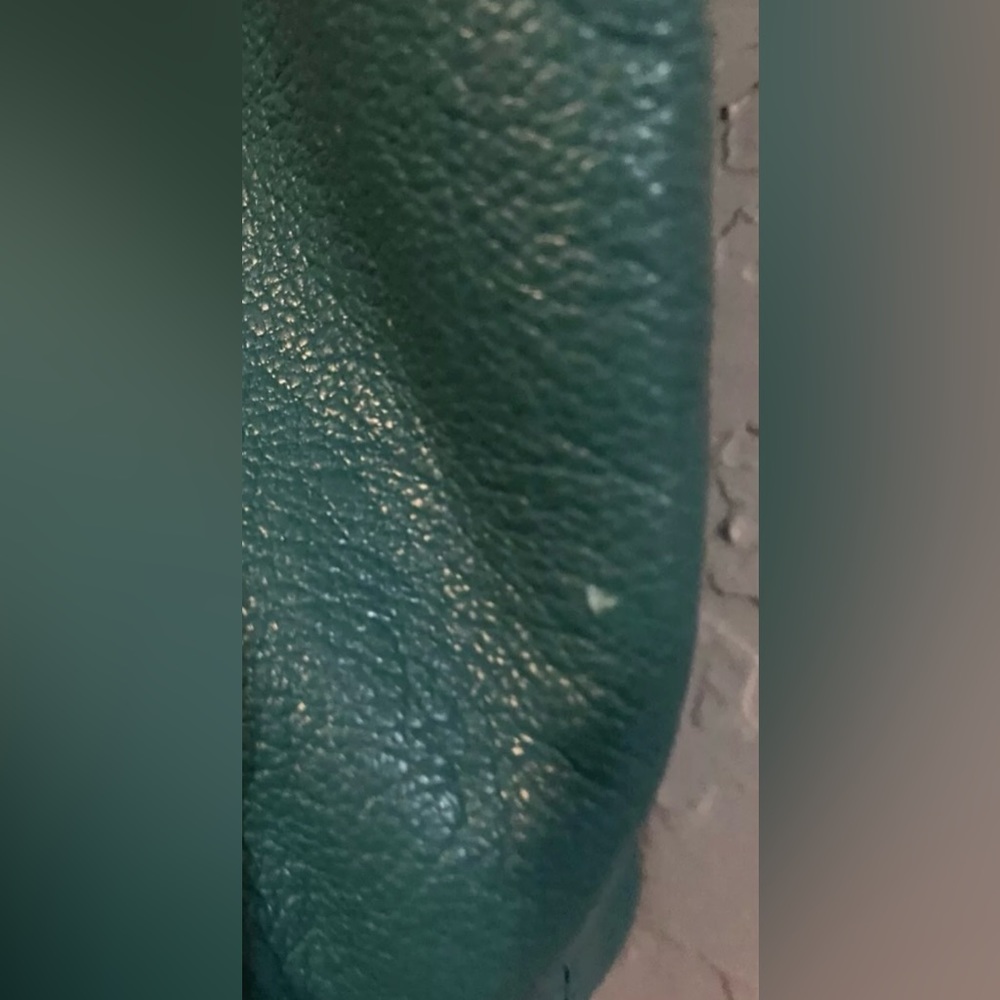 Michael Kors Channing Aqua Green Soft Leather Silver Chain MK Logo Hardware Tote - Picture 14 of 14